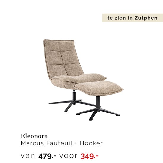 1660108Z Eleonora Marcus Fauteuil + Hocker