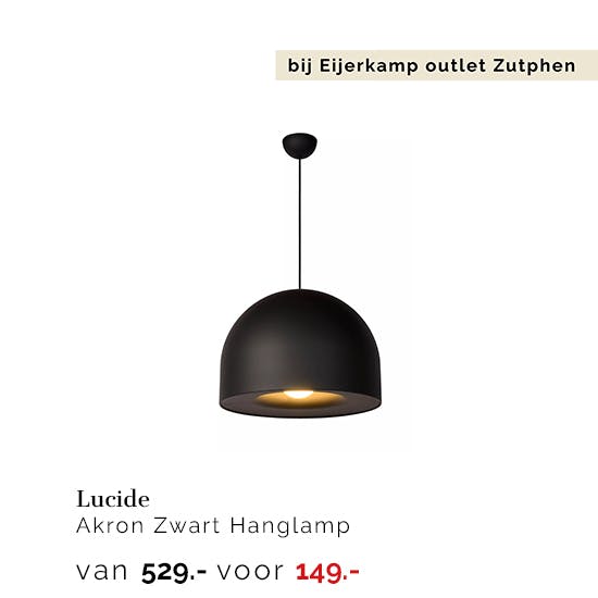 1659556Z Lucide Akron Zwart Hanglamp