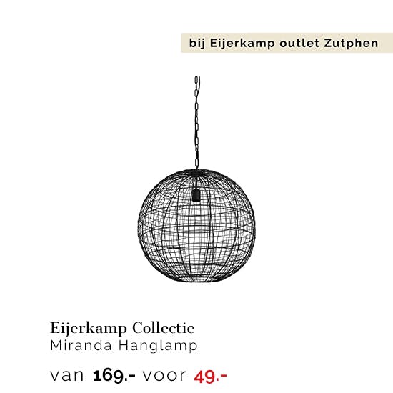 1615568Z Eijerkamp Collectie Miranda Hanglamp